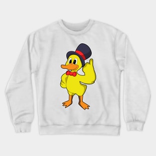 Duck with Hat Crewneck Sweatshirt